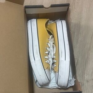 Yellow Canvas Athletic Shoes